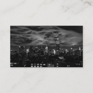 Ätherische Wolken: NYC Skyline, Empire State Bldg Visitenkarte