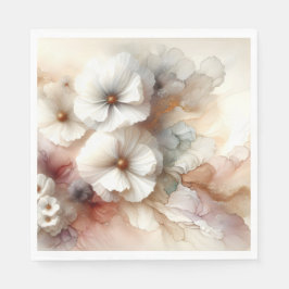 Ätherischer Abstrakter Blumenkosmos Serviette