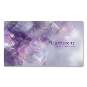 Ätherischer Amethyst Kosmischer Staub Geometrisch Magnetische Visitenkarte