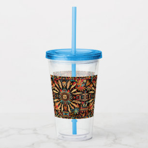 Ätherischer Cyan "Aztec Dream" 473ml Tumbler Acryltrinkbecher