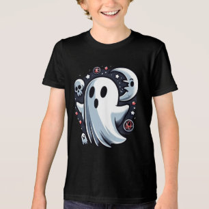 Ätherischer Geist mit Mond & Totenköpfen Gruselige Tri-Blend Shirt