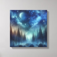 Ätherischer Indigo-Wald – Zurück zur Schule Kunst