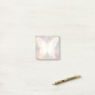 Ätherischer leuchtender Schmetterling Post-it Klebezettel