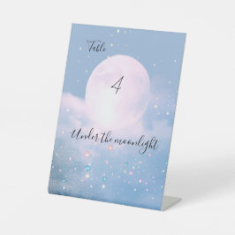 Ätherischer Mondlicht-Schimmer-Nebel Sockelschild