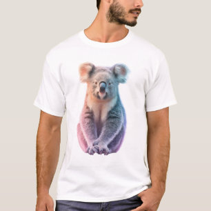 Ätherischer Pastellglanz Stilisierter Koala-Männer T-Shirt