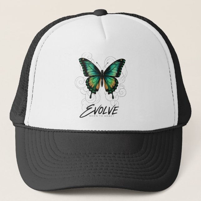 Ätherischer Schmetterling "EVOLVE Truckerkappe (Vorderseite)