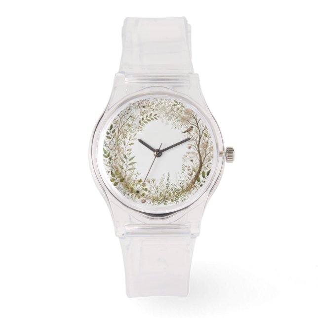 Ätherischer verzauberter Wald Armbanduhr (Vorderseite)