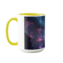 Ätherischer Wald aus Lumineszenz-Tasse