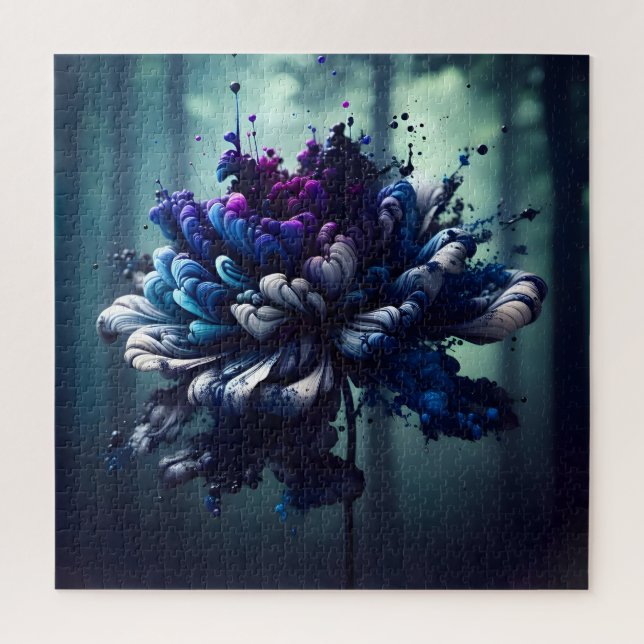 Ätherisches Blut: Abstrakte Blumenkunst (Vertikal)