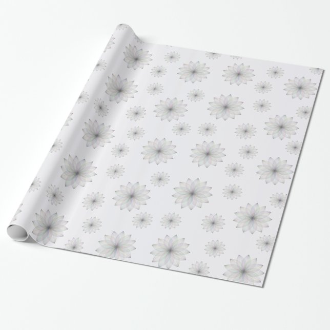Ätherisches Blütenmuster-Wrap-Papier Geschenkpapier (Ungerollt)