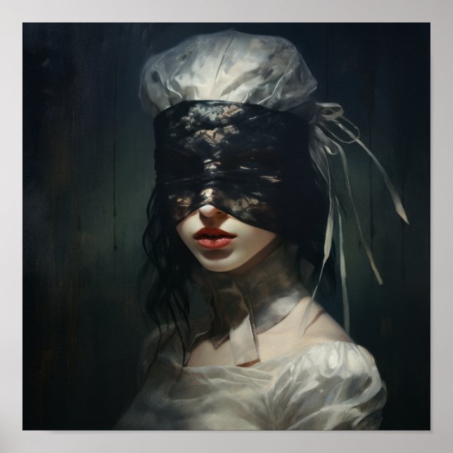 Ätherisches Gotisches Portrait: unglaublich schöne Poster (Vorne)