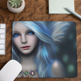 Ätherisches mystisches Feenmädchen Mousepad
