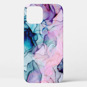Ätherisches Türkis Rosa Lila Tintenartiger Moderne Case-Mate iPhone Hülle