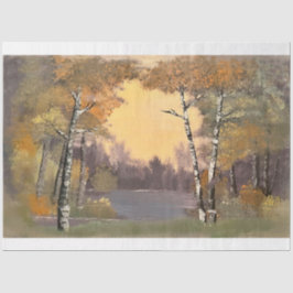 Ätherisches Walddekoupage Tissue Seidenpapier