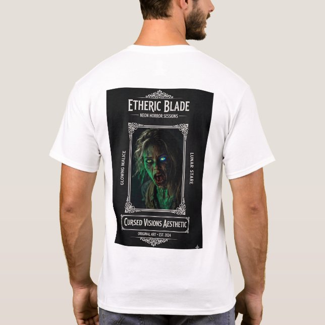 Ätherklinge Neon-Horror T-Shirt (Rückseite)