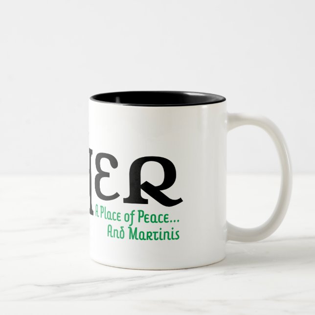 Ätherlogo Kaffee-Tasse Zweifarbige Tasse (Rechts)