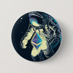 Ätherum Krypto Astronaut - ETH zum Mond Button
