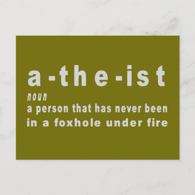 ATHIEST POSTKARTE (Vorderseite)