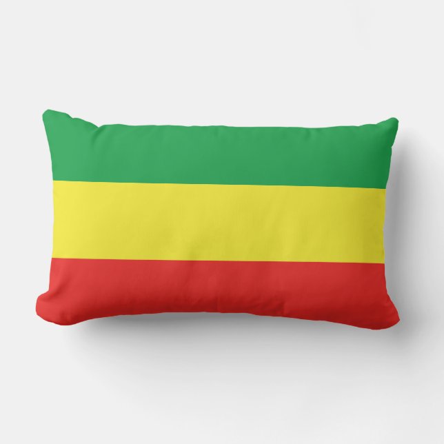 Äthiopia Rasta Flag Lendenkissen (Vorderseite)