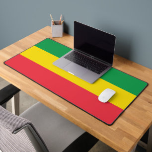 Äthiopia Rasta Flag Schreibtischunterlage