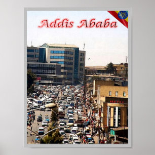 Äthiopien - Addis Abeba - The Bustling Centre - Poster