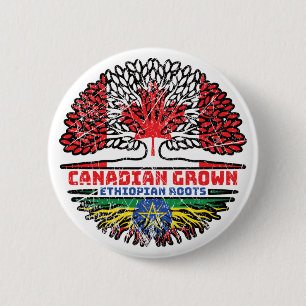 Äthiopien Äthiopisch Kanadische Treuhandflagge Button