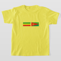 Äthiopien - Eritrea Flaggen
