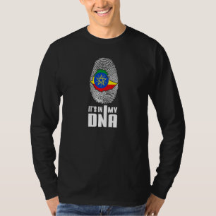Äthiopien Es ist in meiner DNA-äthiopischen Flagge T-Shirt