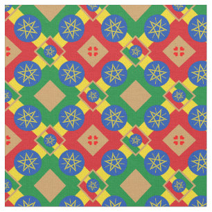 Äthiopien Flag & Äthiopia Trendy Fabric /mode Stoff