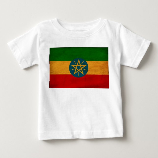 Äthiopien-Flagge Baby T-shirt (Vorderseite)
