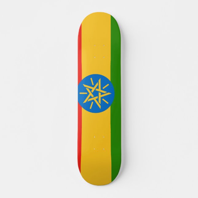 Äthiopien-Flagge Skateboard (Vorne)