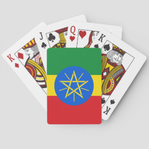 Äthiopien-Flagge Spielkarten