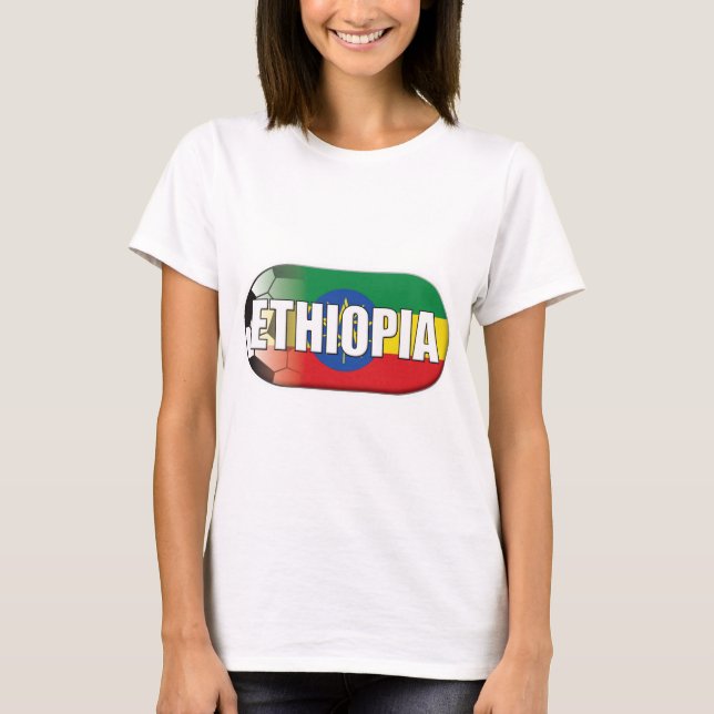 Äthiopien-Fußball T-Shirt (Vorderseite)