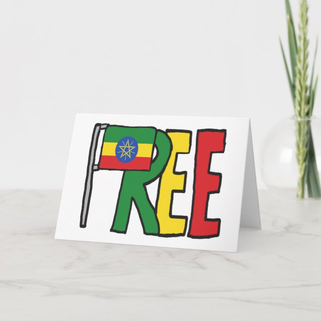 Äthiopien Karte (Vorderseite)