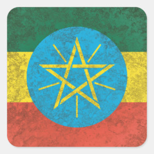 Äthiopien Quadratischer Aufkleber