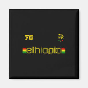 Äthiopien -Reggae Rastafari Jamaika Fußll Fußball Magnet