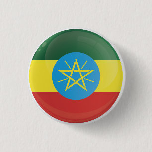 Äthiopien Runde Icon-Flagge Button