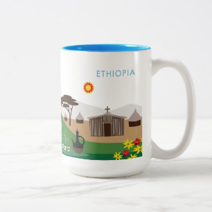 Äthiopien Sie sind hier Tasse