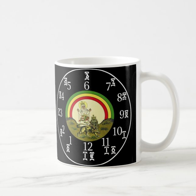 Äthiopien: Zeit, schwarze Uhr Tasse zu erzählen (Rechts)