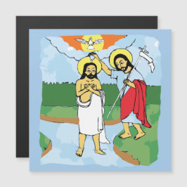 Äthiopierin Johannes, der baptistische Kunstmagnet Magnetkarte