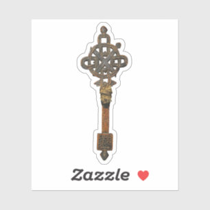Äthiopisch-afrikanisch-orthodox christliches Kreuz Aufkleber