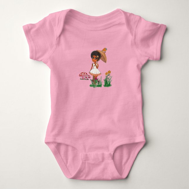 Äthiopische Baby Bodysuit Traditional Art Baby Strampler (Vorderseite)