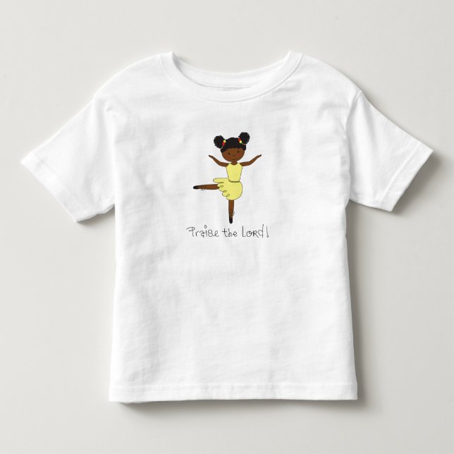 Äthiopische Ballerina Kleinkind T-shirt (Vorderseite)