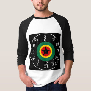 Äthiopische BLK Star Clock - Amharisch-englische N T-Shirt