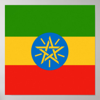 Äthiopische Flagge Äthiopien Land Zuhause Pride Af Poster