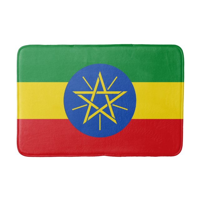 Äthiopische Flagge Badematte (Vorderseite)