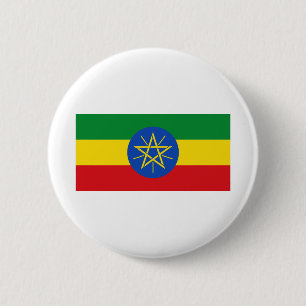 Äthiopische Flagge Button