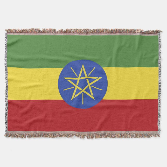 Äthiopische Flagge Decke (Vorderseite)