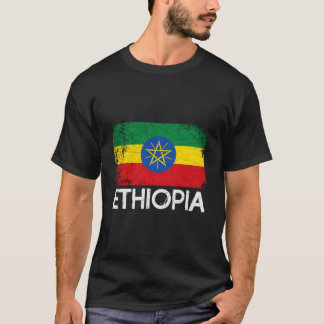 Äthiopische Flagge Hergestellt in Äthiopien T-Shirt