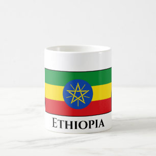 Äthiopische Flagge Kaffeetasse